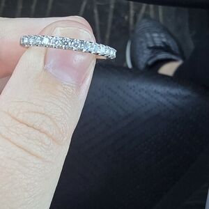 Elegant White Gold Diamond Band
